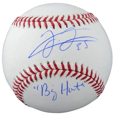 Balle de baseball autographiée par Frank Thomas des White Sox de Chicago avec l'inscription « Big Hurt »