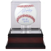 Frank Thomas Chicago White Sox Autographed Baseball with "HOF 2014" Inscription and Mahogany Baseball Display Case