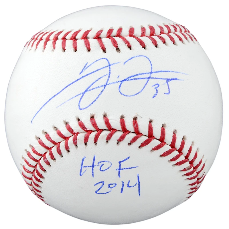 Ballon de baseball autographié par Frank Thomas des Chicago White Sox avec l'inscription « HOF 2014 »