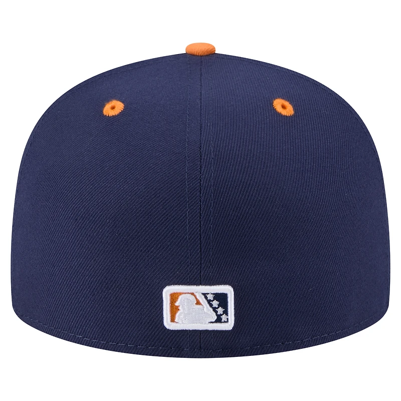 Casquette ajustée 59FIFTY Copa de la Diversión New Era pour hommes, bleu marine, Fredericksburg Nationals