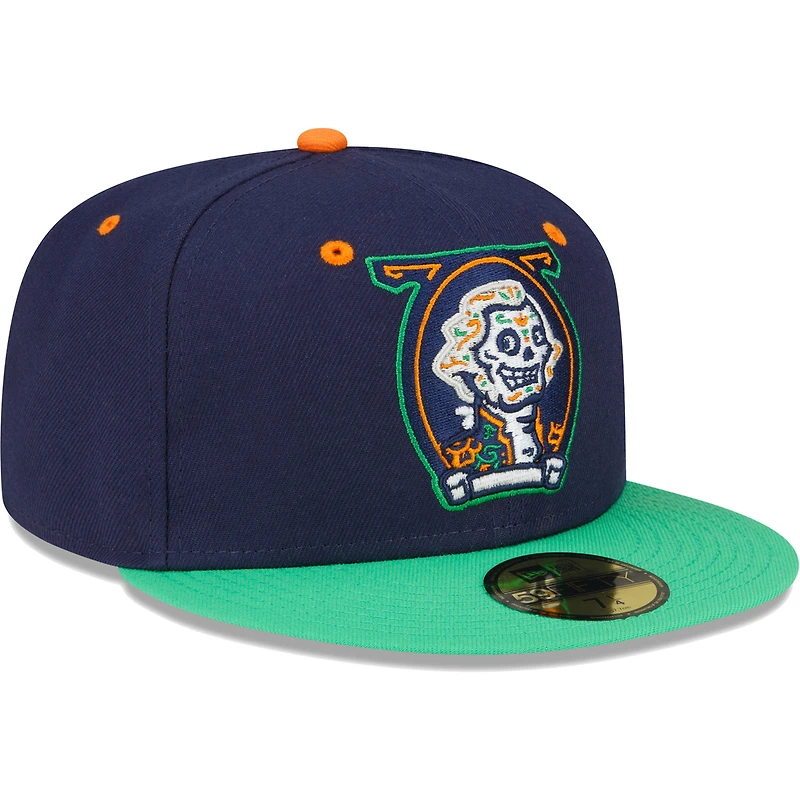 Casquette ajustée New Era Fredericksburg Nationals Copa De La Diversion 59FIFTY pour homme, bleu marine