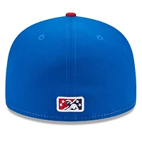 Casquette ajustée New Era Fredericksburg Nationals Authentic Collection avec logo alternatif 59FIFTY pour homme, blanc
