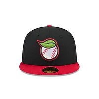 Casquette ajustée 59FIFTY Fresno Grizzlies noire New Era pour homme