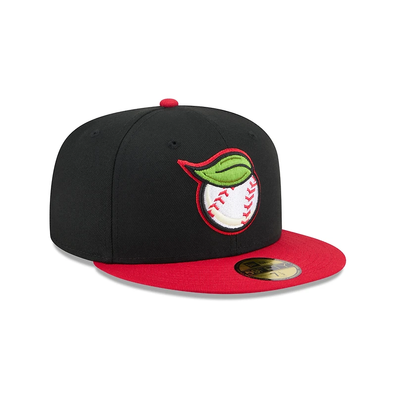 Casquette ajustée 59FIFTY Fresno Grizzlies noire New Era pour homme