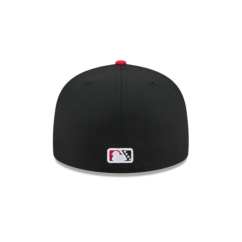 Casquette ajustée 59FIFTY Fresno Grizzlies noire New Era pour homme