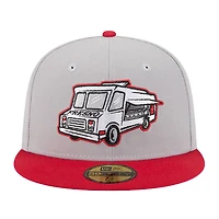 Casquette ajustée 59FIFTY Fresno Grizzlies grise New Era pour homme