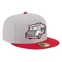 Casquette ajustée 59FIFTY Fresno Grizzlies grise New Era pour homme