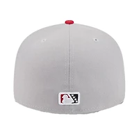Casquette ajustée 59FIFTY Fresno Grizzlies grise New Era pour homme