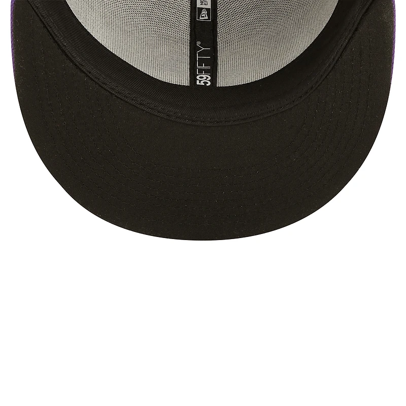 Men's New Era Black/Purple Lowriders De Fresno Copa La Diversion 59FIFTY Fitted Hat