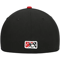 Men's New Era Black Fresno Grizzlies Alternate Authentic Collection 59FIFTY Fitted Hat
