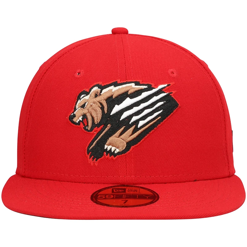 Casquette ajustée 59FIFTY pour homme Fresno Grizzlies Home Authentic Collection rouge New Era
