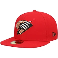 Casquette ajustée New Era rouge Fresno Grizzlies Domicile Authentic Collection 59FIFTY pour homme