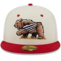 Men's New Era White Fresno Grizzlies Authentic Collection Alternate Logo 59FIFTY Fitted Hat