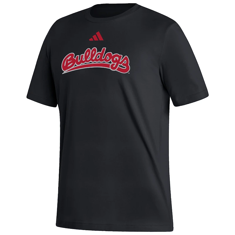 Men's adidas Black Fresno State Bulldogs Blackout T-Shirt