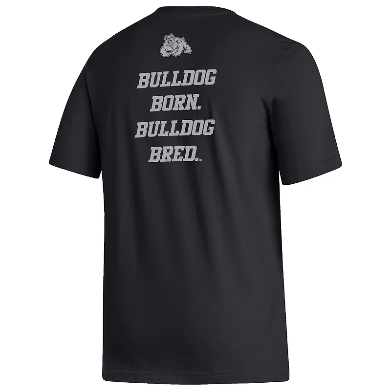 Men's adidas Black Fresno State Bulldogs Blackout T-Shirt