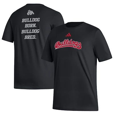 Men's adidas Black Fresno State Bulldogs Blackout T-Shirt