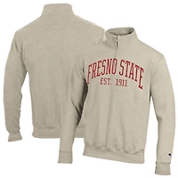 Pull à col zippé Champion Cream Fresno State Bulldogs pour homme