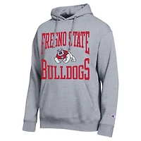 Men's Champion  Heather Gray Fresno State Bulldogs Team Hoodie