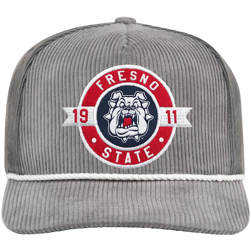 Men's Colosseum Gray Fresno State Bulldogs Where's My Hat Podium Adjustable Trucker Hat