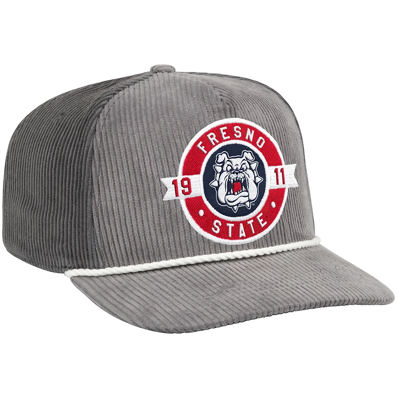 Men's Colosseum  Gray Fresno State Bulldogs Where's My Hat Podium Adjustable Trucker Hat