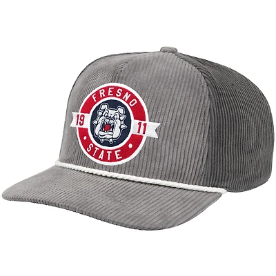 Men's Colosseum  Gray Fresno State Bulldogs Where's My Hat Podium Adjustable Trucker Hat