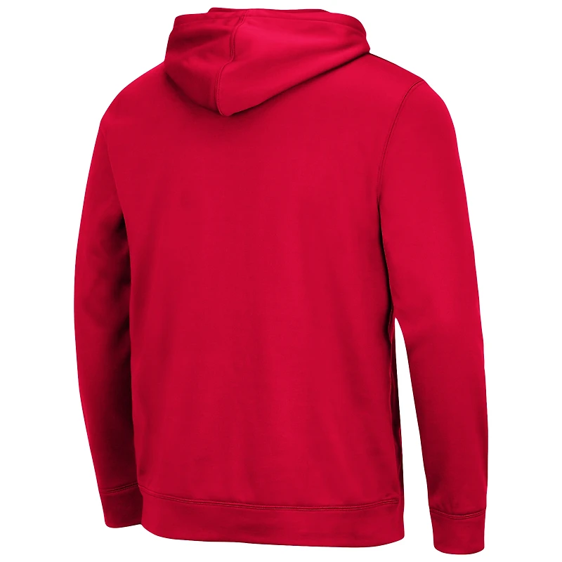 Men's Colosseum Red Fresno State Bulldogs Lantern Pullover Hoodie