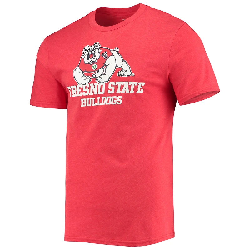 Men's Concepts Sport Heathered Charcoal/Red Fresno State Bulldogs Meter Top & Pants Sleep Set