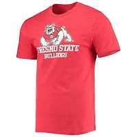 Men's Concepts Sport Heathered Charcoal/Red Fresno State Bulldogs Meter Top & Pants Sleep Set