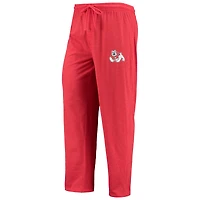 Men's Concepts Sport Red/Heathered Charcoal Fresno State Bulldogs Meter Long Sleeve Top & Pants Sleep Set