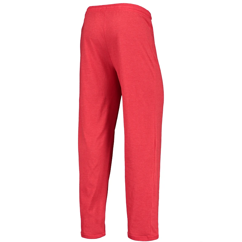 Men's Concepts Sport Red/Heathered Charcoal Fresno State Bulldogs Meter Long Sleeve Top & Pants Sleep Set