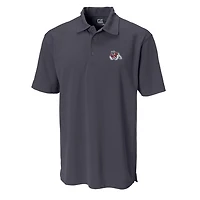 Men's Cutter & Buck Charcoal Fresno State Bulldogs Big Tall DryTec Genre Polo