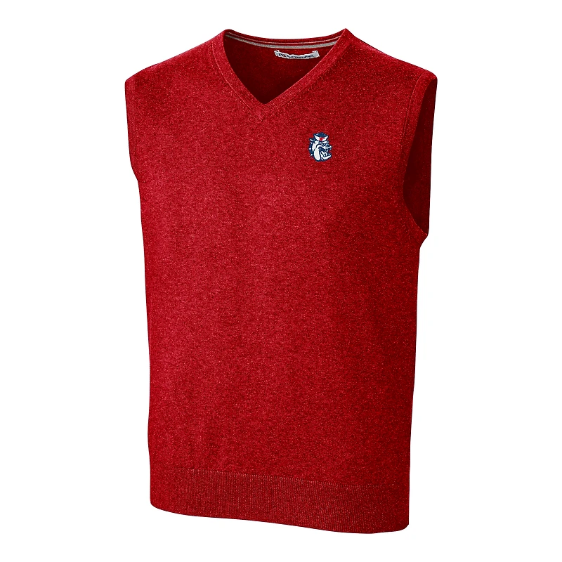 Gilet rouge Cutter & Buck pour homme avec logo Lakemont Vault des Fresno State Bulldogs