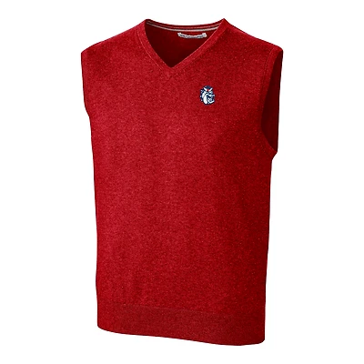 Gilet rouge Cutter & Buck pour homme avec logo Lakemont Vault des Fresno State Bulldogs
