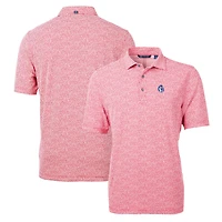 Polo recyclé Virtue Eco Pique botanique rouge Cutter & Buck des Fresno State Bulldogs pour homme