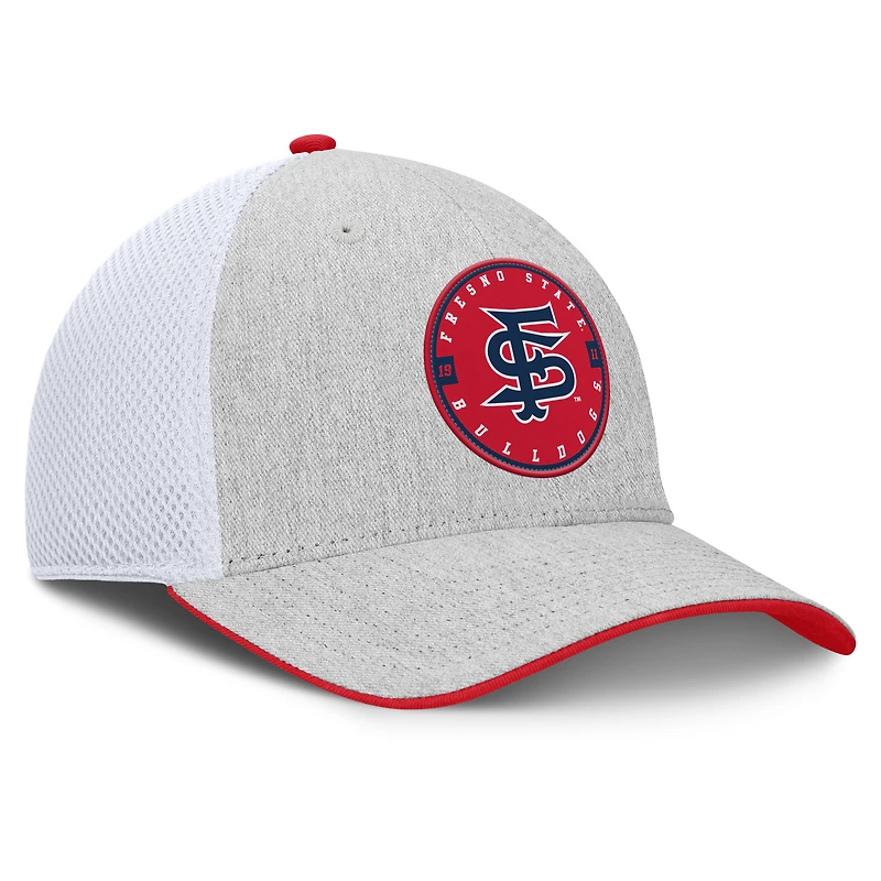 Men's Fanatics  Heather Gray Fresno State Bulldogs Trigger Flex Hat