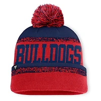 Men's Fanatics Red/Navy Fresno State Bulldogs Thrive Cuffed Knit Hat with Pom