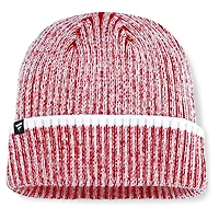 Men's Fanatics  Red/White Fresno State Bulldogs Haze Cuffed Knit Hat