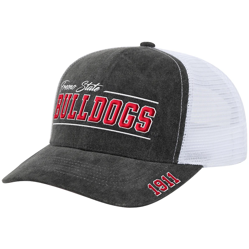 Unisex Colosseum  Gray Fresno State Bulldogs Billy 2400 Adjustable Trucker Hat