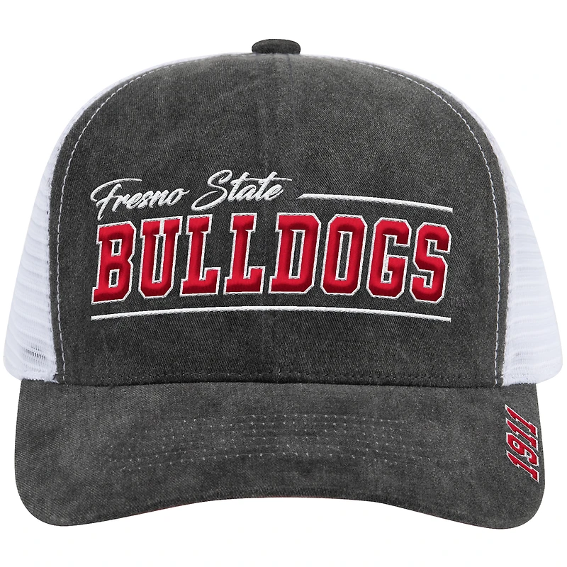 Unisex Colosseum  Gray Fresno State Bulldogs Billy 2400 Adjustable Trucker Hat