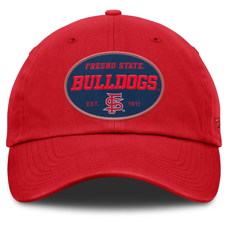 Casquette ajustable rouge Candid des Bulldogs de Fresno State pour femmes Fanatics