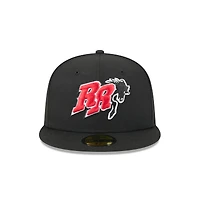 Casquette ajustée 59FIFTY noire New Era pour homme, thème Frisco RoughRiders