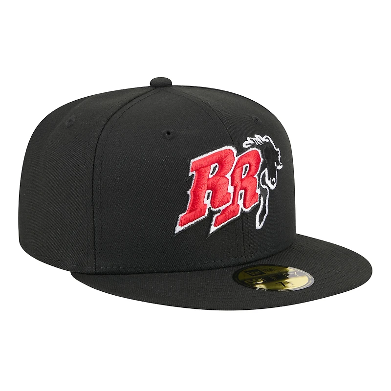 Men's New Era Black Frisco RoughRiders Theme Nights 59FIFTY Fitted Hat