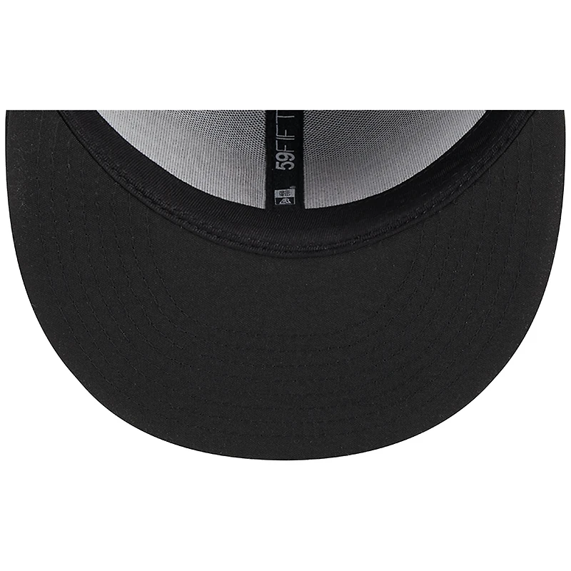 Casquette ajustée New Era Frisco RoughRiders Theme Nights Throwback 59FIFTY noire pour homme