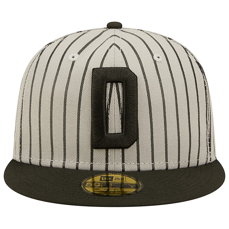 Men's New Era Gray/Black Frisco RoughRiders Theme Night 59FIFTY Fitted Hat