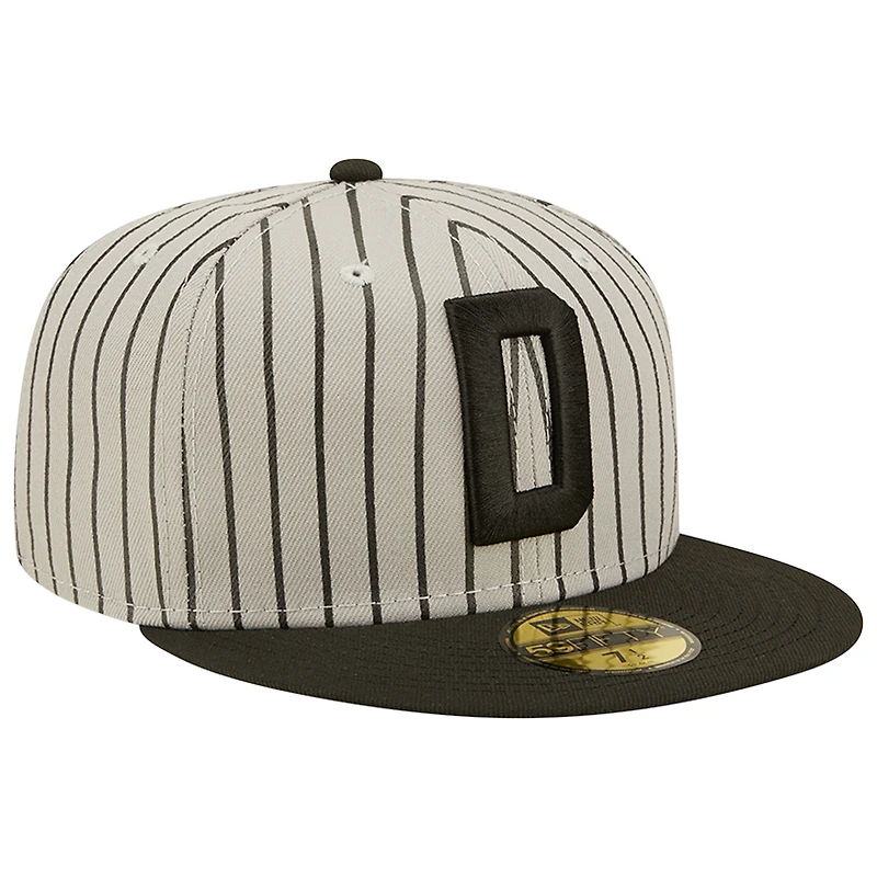 Men's New Era Gray/Black Frisco RoughRiders Theme Night 59FIFTY Fitted Hat