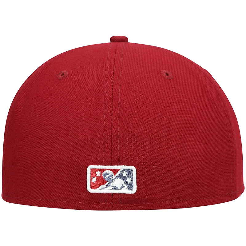 Men's New Era Red Frisco RoughRiders Authentic Collection Team Alternate 59FIFTY Fitted Hat