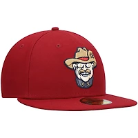 Men's New Era Red Frisco RoughRiders Authentic Collection Team Alternate 59FIFTY Fitted Hat