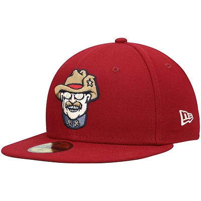 Casquette ajustée New Era Frisco RoughRiders Authentic Collection Team Alternate 59FIFTY pour homme, rouge