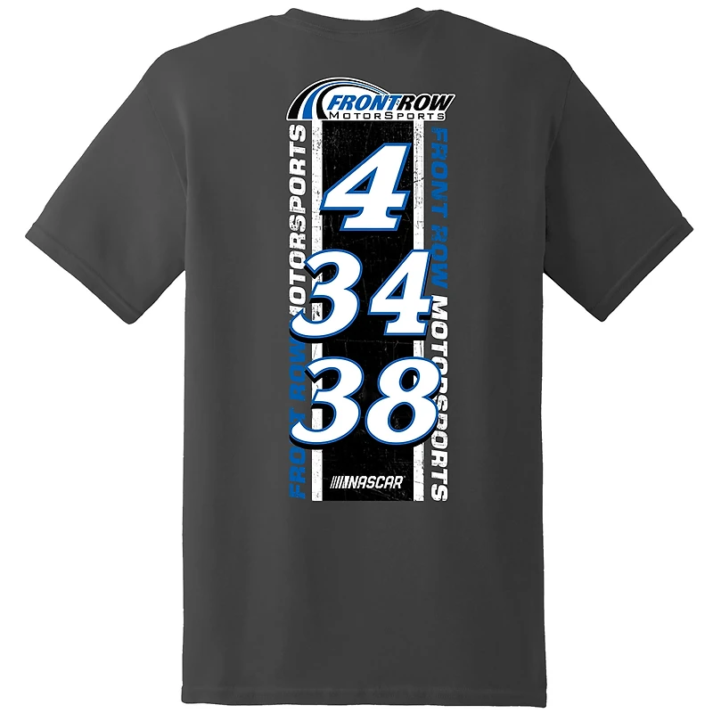 T-shirt style de vie pour homme, couleur charbon, motif Front Row Motorsports