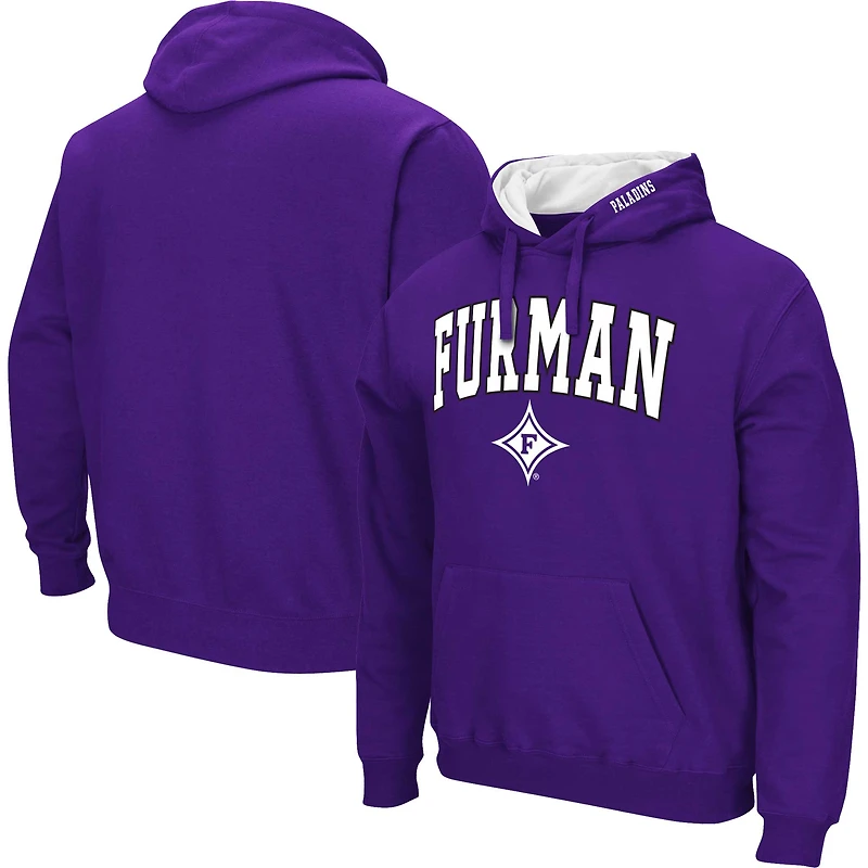 Men's Colosseum  Purple Furman Paladins Arch & Logo Hoodie